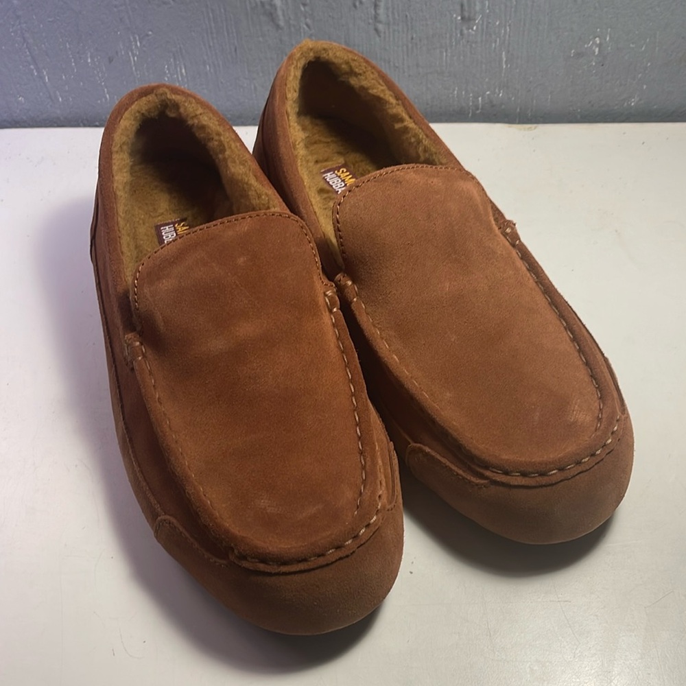 Samuel Hubbard Men's Nutmeg Suede Slipper Shoes
